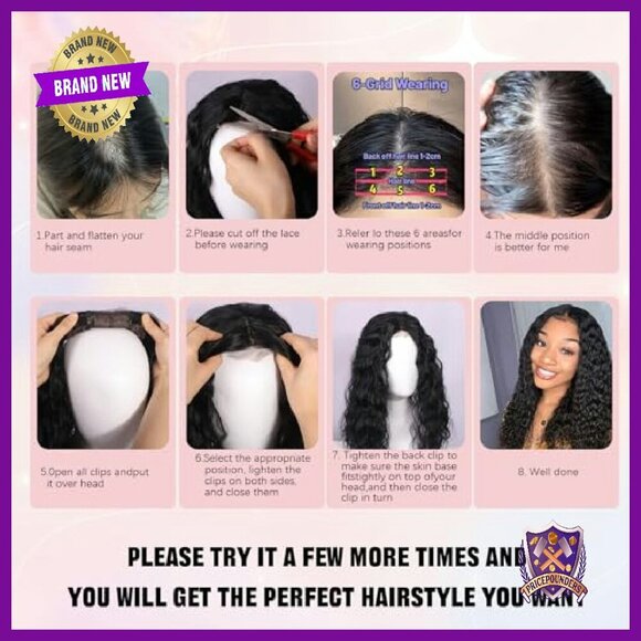 20 Inch Curly Hair Topper Synthetic Clip In Adds Volume Lightweight
